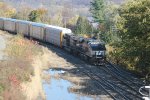 NS 8132 and 7674 bring train 11J into Enola yard